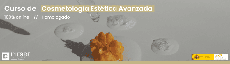 Banner promocional del curso especializado en formulación y absorción de productos cosméticos en la piel.